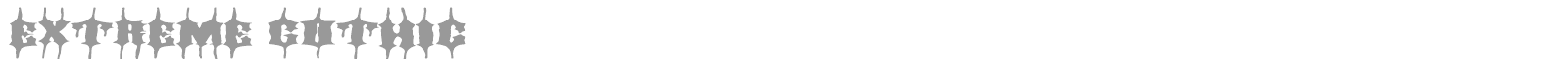 Extreme Gothic font preview